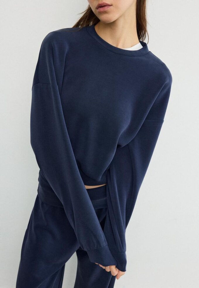 Soft-Touch Batwing Sleeve Sweatshirt