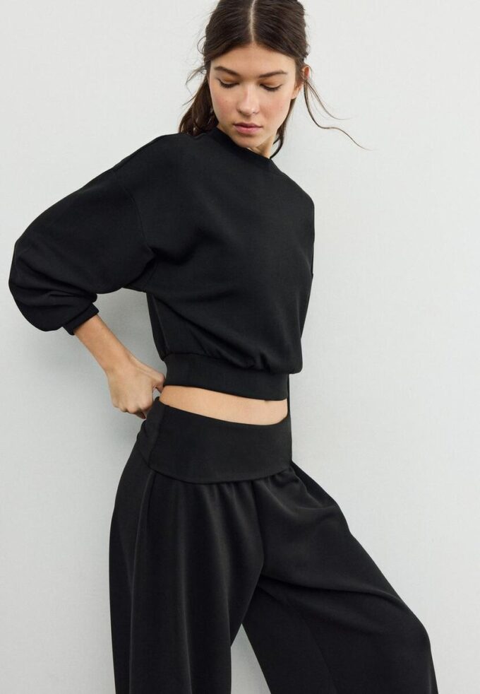 Soft-Touch Batwing Sleeve Sweatshirt