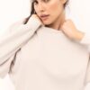 Soft-Touch Batwing Sleeve Sweatshirt