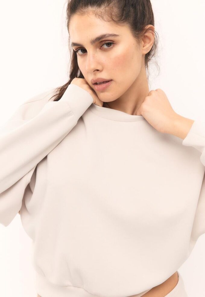 Soft-Touch Batwing Sleeve Sweatshirt