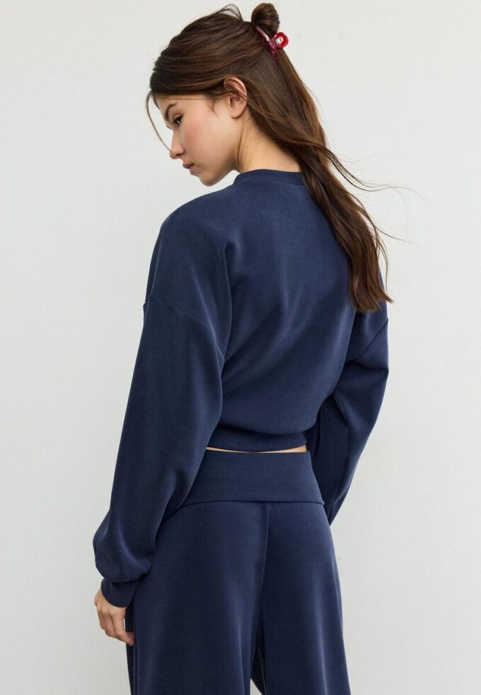 Soft-Touch Batwing Sleeve Sweatshirt