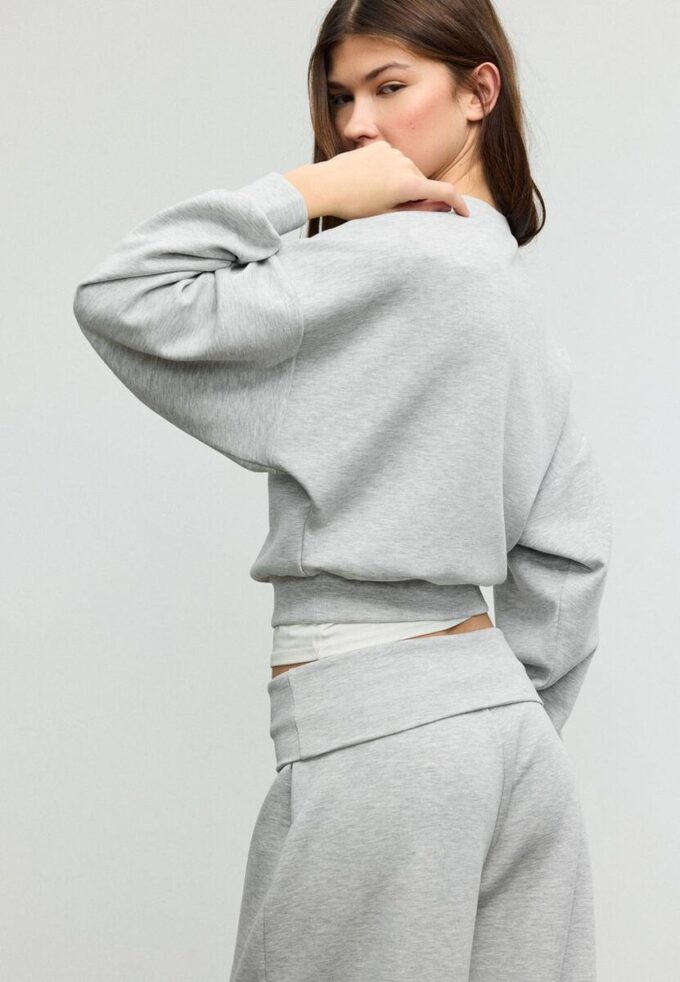 Soft-Touch Batwing Sleeve Sweatshirt