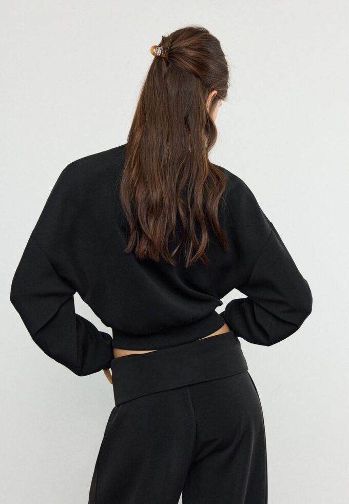 Soft-Touch Batwing Sleeve Sweatshirt