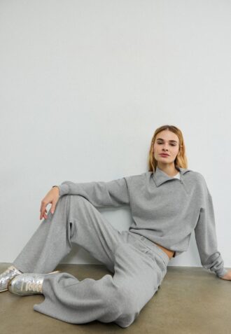 Soft-Touch-bukser med innsnitt