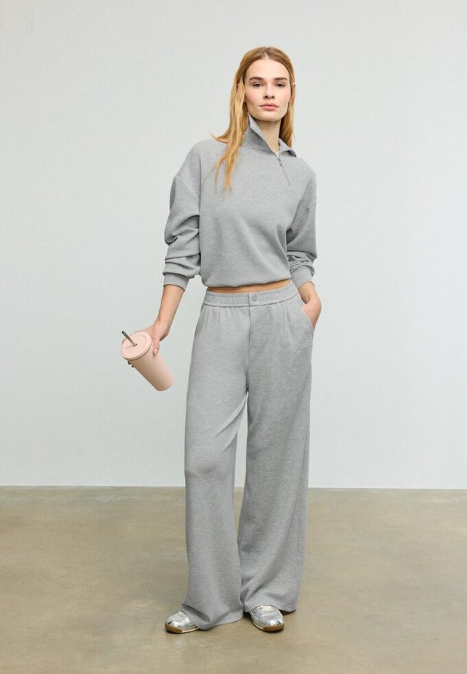 Soft-Touch-bukser med innsnitt