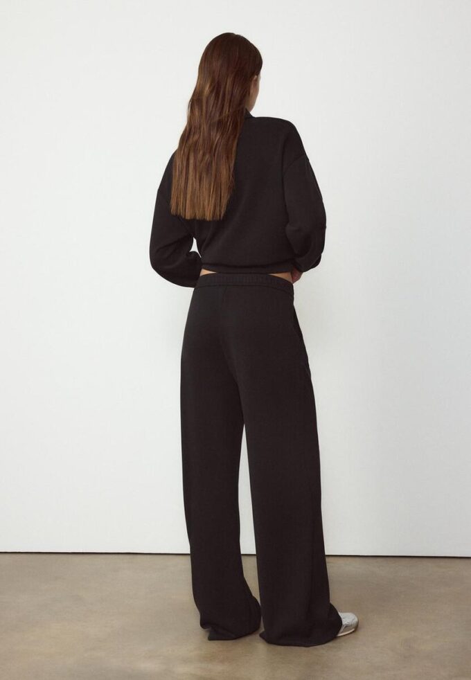 Soft-Touch-bukser med innsnitt