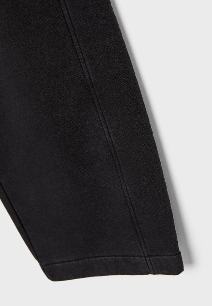 Soft-Touch-fleece-bukser med syrevask