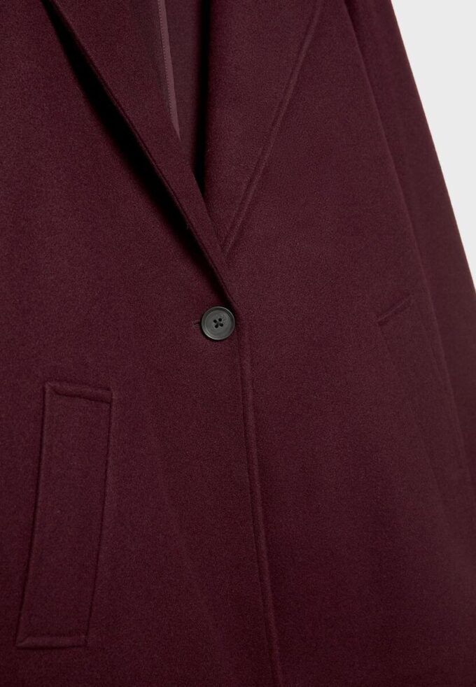 Soft-Touch-midikåpe med knapper