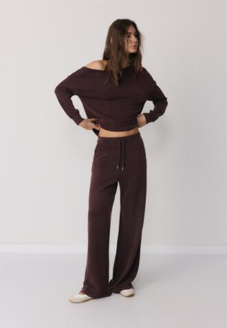 Soft-Touch Palazzo-joggebukse