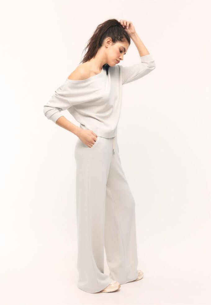 Soft-Touch Palazzo-joggebukse