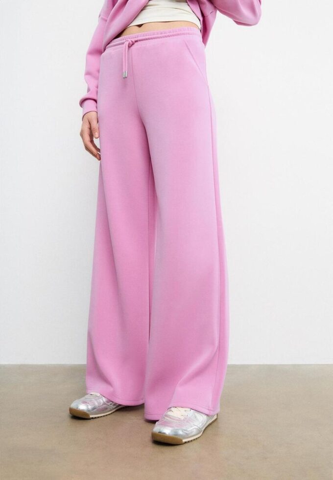 Soft-Touch Palazzo-joggebukse