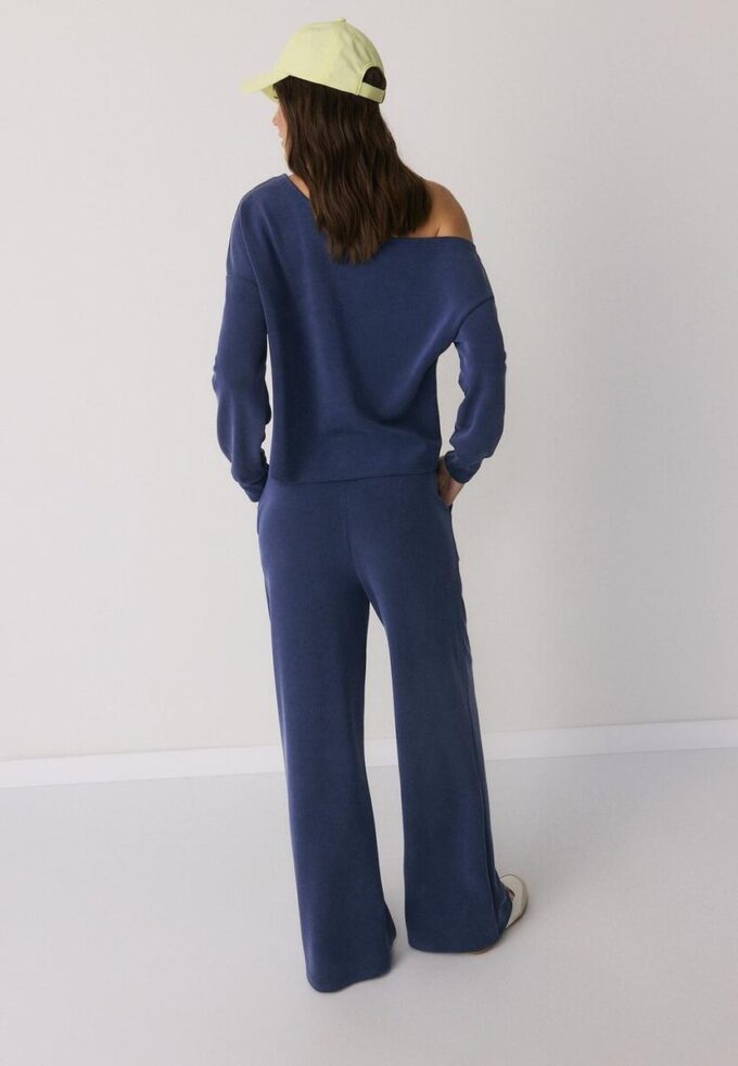 Soft-Touch Palazzo-joggebukse