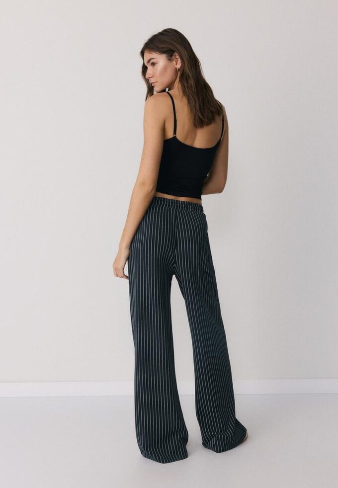 Soft-Touch Palazzo-joggebukse