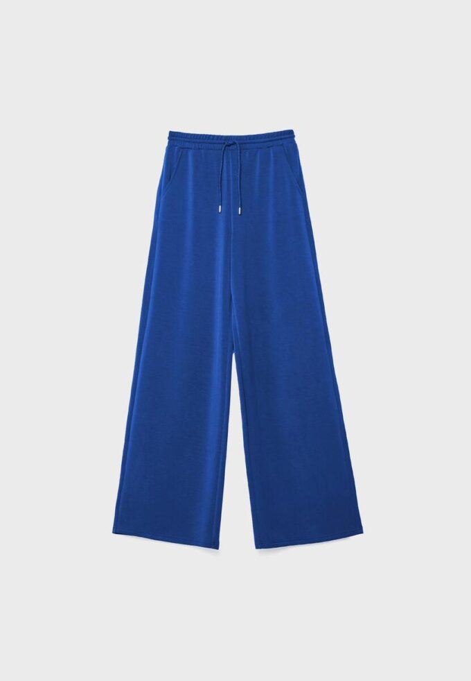 Soft-Touch Palazzo-joggebukse