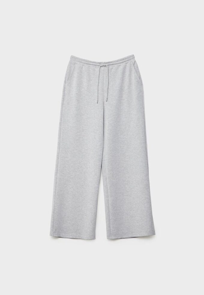 Soft-Touch Palazzo-joggebukse