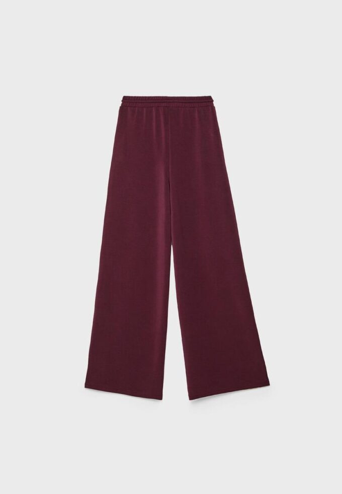 Soft-Touch Palazzo-joggebukse