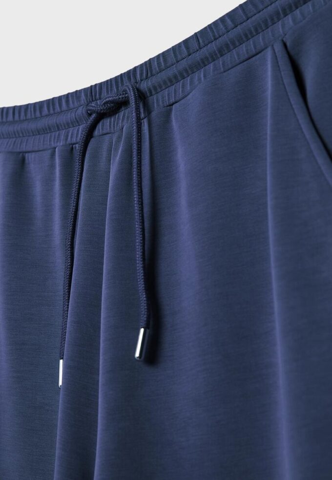 Soft-Touch Palazzo-joggebukse