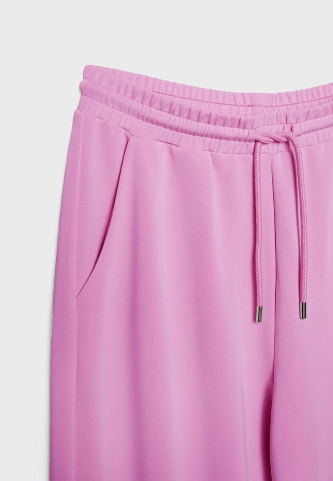 Soft-Touch Palazzo-joggebukse