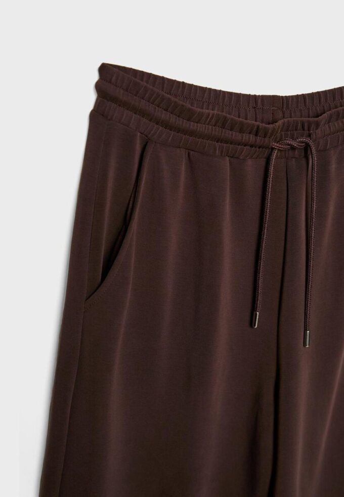 Soft-Touch Palazzo-joggebukse