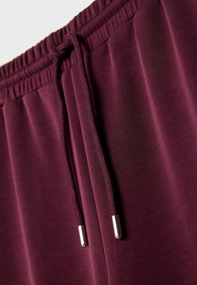 Soft-Touch Palazzo-joggebukse