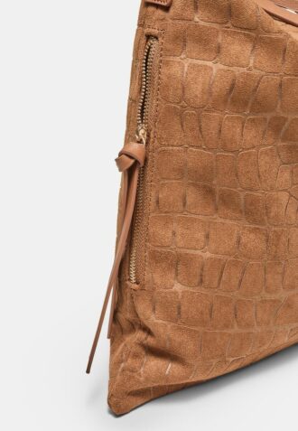 Soft-Touch skulderveske med glidelåser