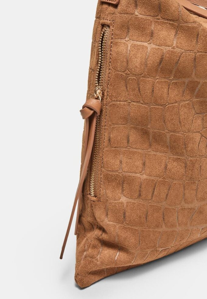 Soft-Touch skulderveske med glidelåser