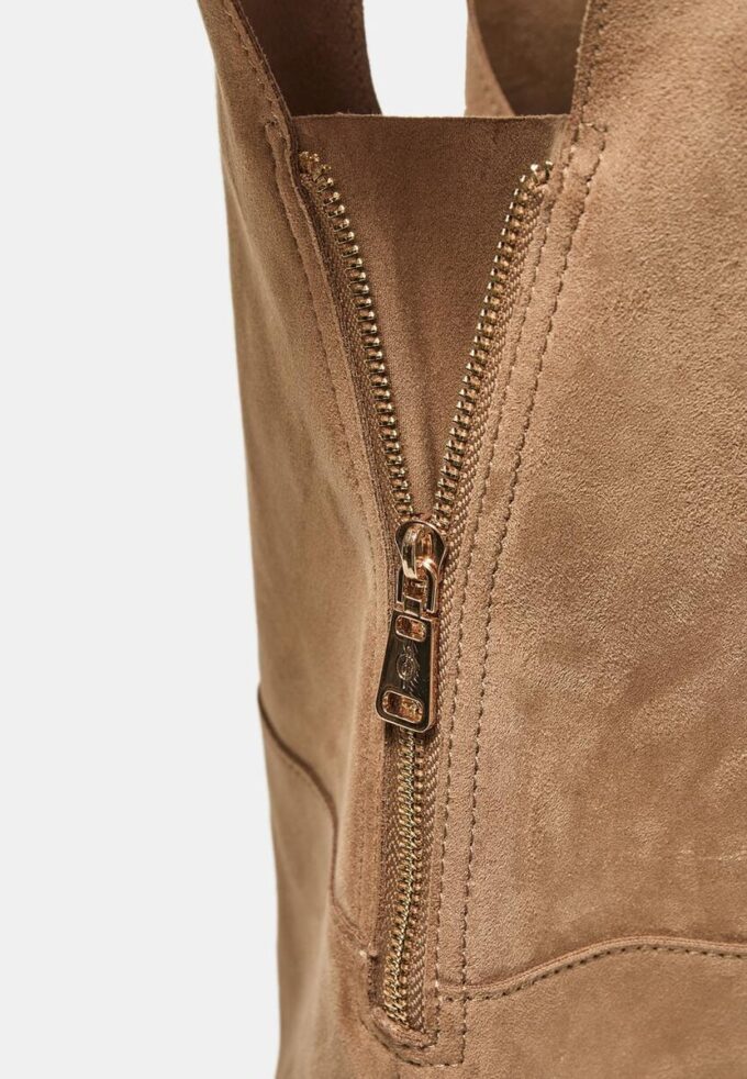 Soft-Touch skulderveske med glidelåser