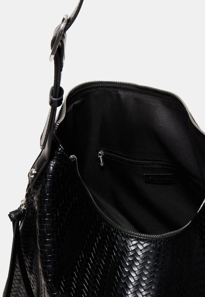 Soft-Touch skulderveske med glidelåser