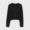 Soft-Touch strikket cardigan med knapper