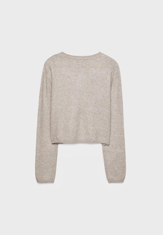 Soft-Touch strikket cardigan med knapper