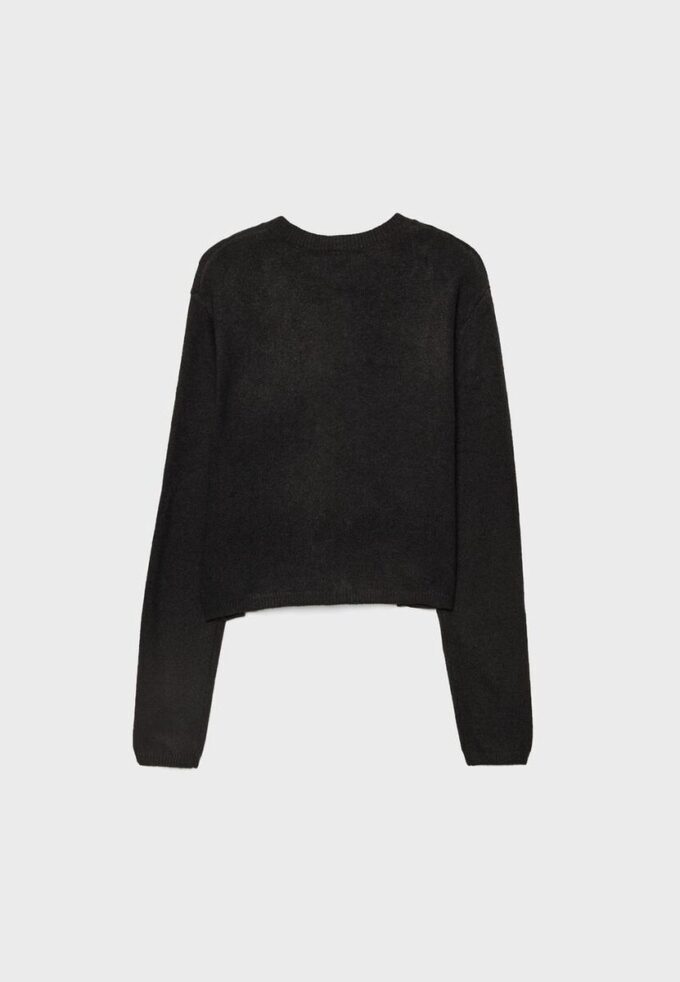 Soft-Touch strikket cardigan med knapper