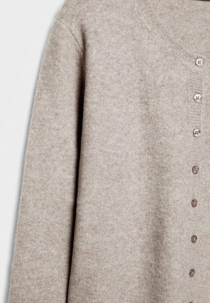 Soft-Touch strikket cardigan med knapper