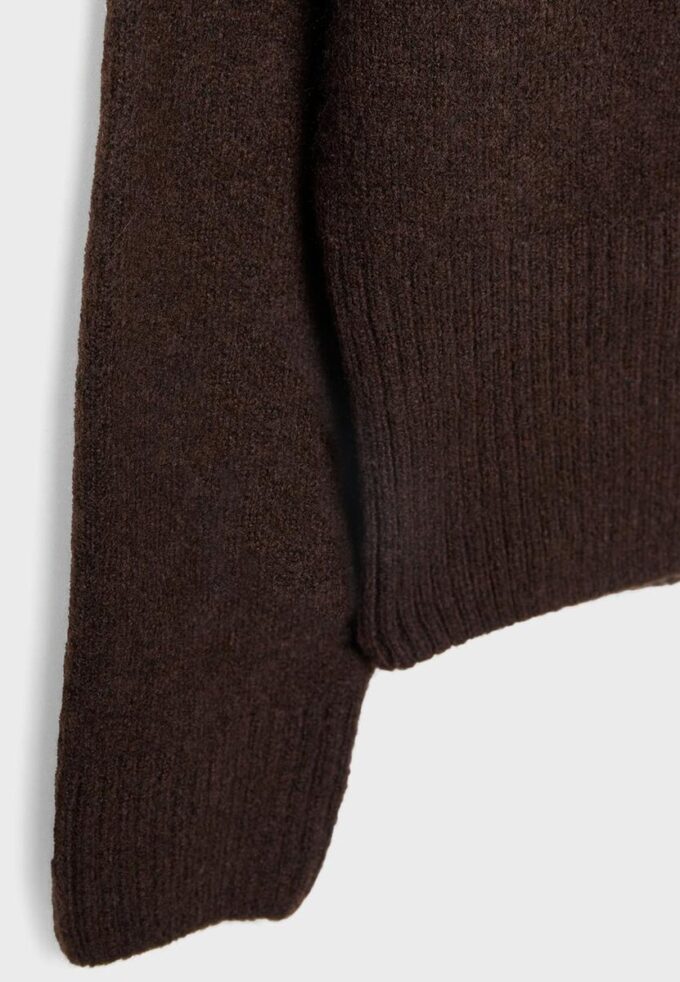 Soft-Touch strikket genser med båthals