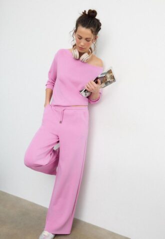 Soft-Touch-sweatshirt med bare skuldre