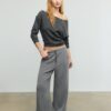 Soft-Touch-sweatshirt med bare skuldre