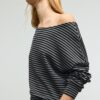Soft-Touch-sweatshirt med bare skuldre