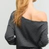 Soft-Touch-sweatshirt med bare skuldre