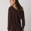 Soft-Touch-sweatshirt med bare skuldre