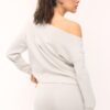 Soft-Touch-sweatshirt med bare skuldre