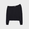 Soft-Touch-sweatshirt med bare skuldre