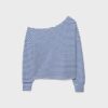 Soft-Touch-sweatshirt med bare skuldre