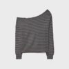 Soft-Touch-sweatshirt med bare skuldre