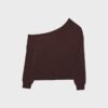 Soft-Touch-sweatshirt med bare skuldre