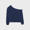 Soft-Touch-sweatshirt med bare skuldre