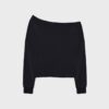 Soft-Touch-sweatshirt med bare skuldre