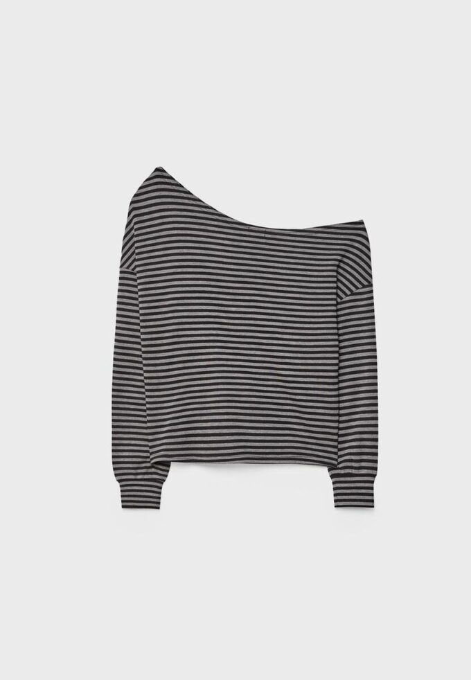 Soft-Touch-sweatshirt med bare skuldre