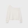 Soft-Touch-sweatshirt med bare skuldre