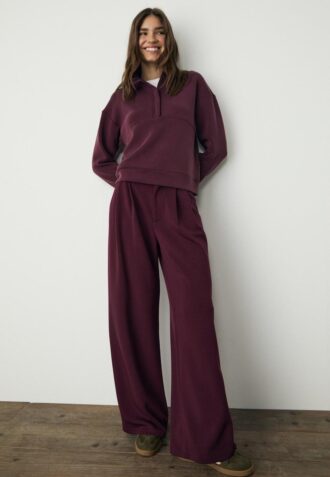 Soft-Touch-Sweatshirt med glidelås