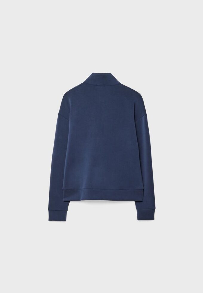 Soft-Touch-Sweatshirt med glidelås