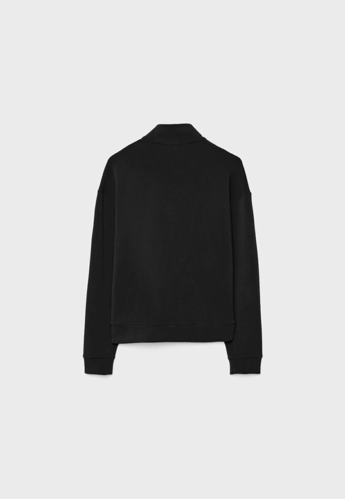 Soft-Touch-Sweatshirt med glidelås